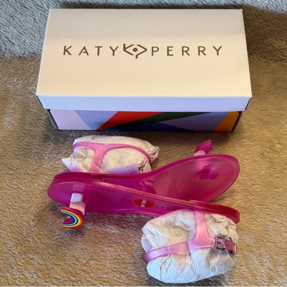 KATY PERRY The Geli Pink Rainbow Sandals - Picture 7 of 9